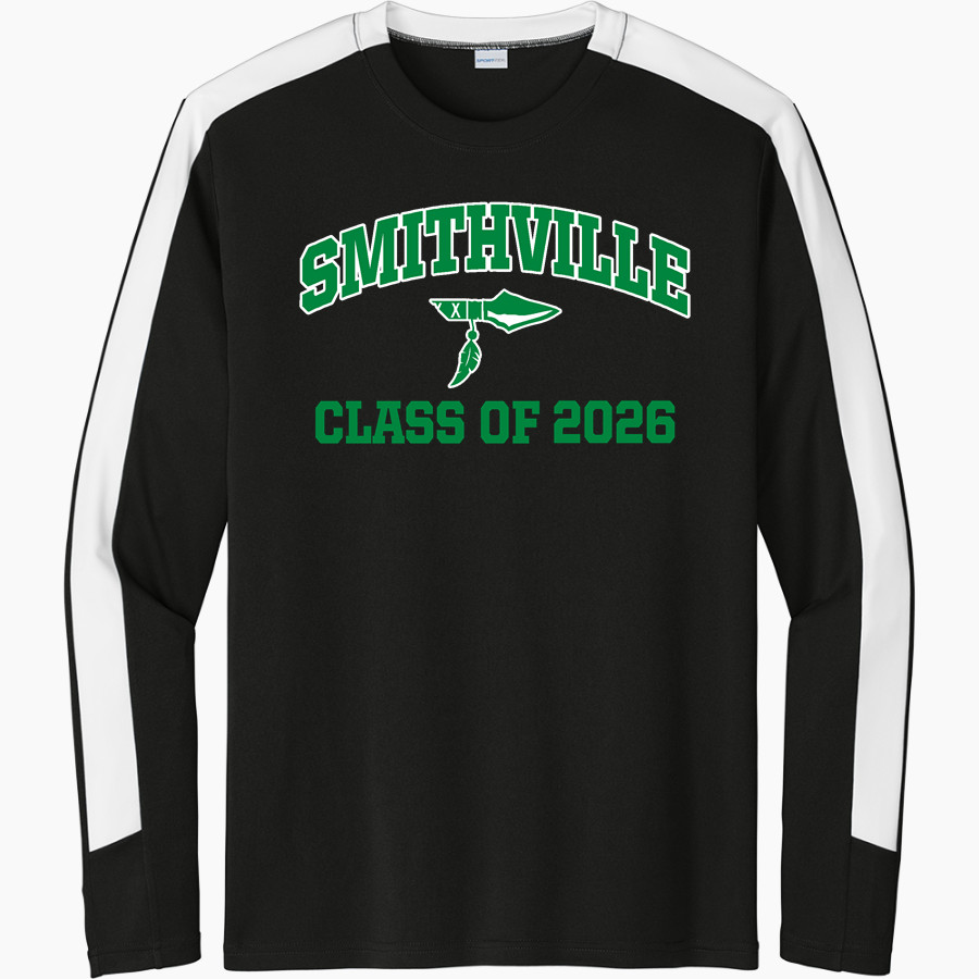 SMITHVILLE R-2 HIGH SCHOOL WARRIORS <span class="pdp-name-mascot">SMITHVILLE WARRIORS</span> Sport-Tek Men's Competitor United Long-Sleeve Crew