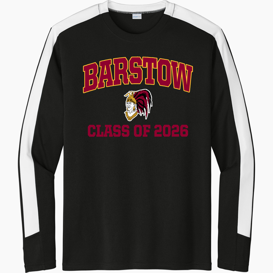 BARSTOW HIGH SCHOOL AZTECS <span class="pdp-name-mascot">BARSTOW AZTECS</span> Sport-Tek Men's Competitor United Long-Sleeve Crew