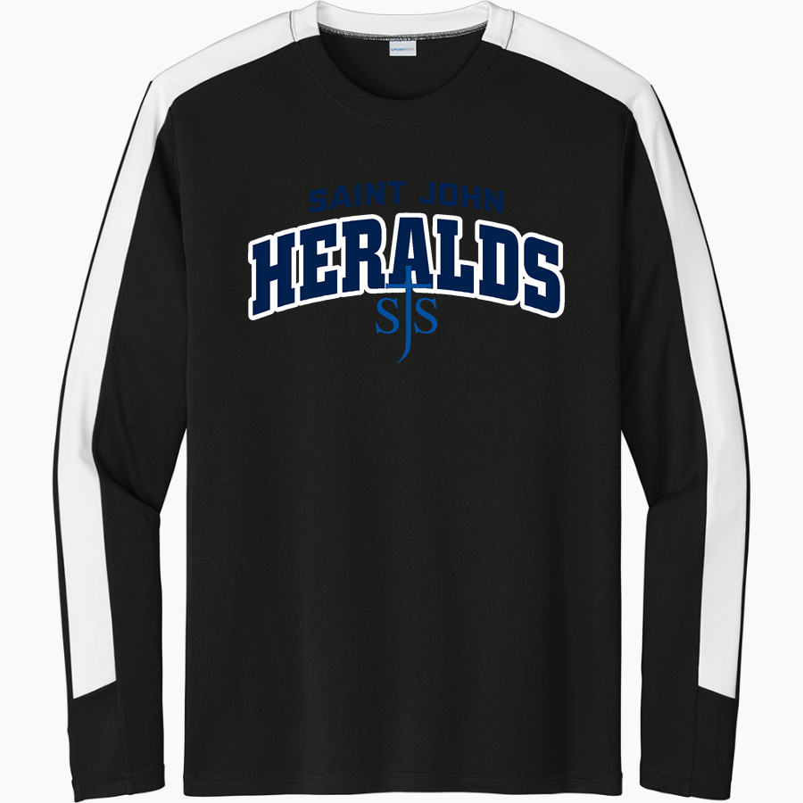 SAINT JOHN HERALDS <span class="pdp-name-mascot">SAINT JOHN HERALDS</span> Sport-Tek Men's Competitor United Long-Sleeve Crew