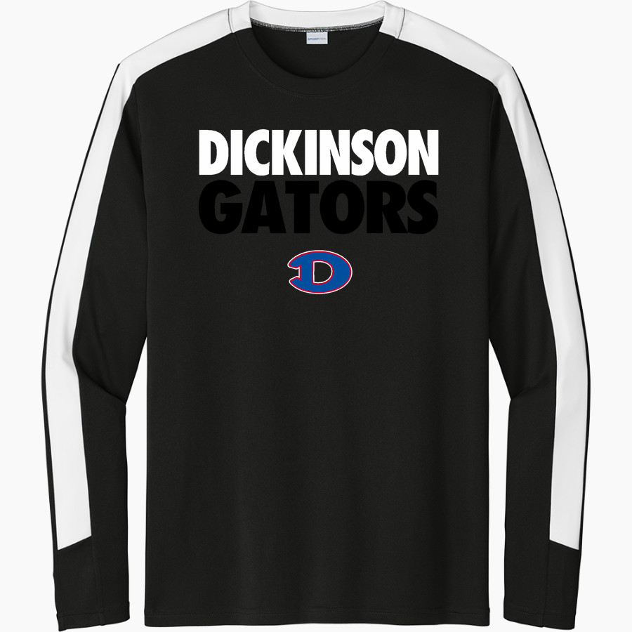 DICKINSON HIGH SCHOOL GATORS <span class="pdp-name-mascot">DICKINSON GATORS</span> Sport-Tek Men's Competitor United Long-Sleeve Crew