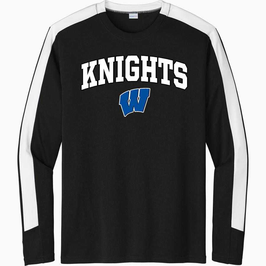 WINDSOR ACADEMY KNIGHTS <span class="pdp-name-mascot">WINDSOR ACADEMY KNIGHTS</span> Sport-Tek Men's Competitor United Long-Sleeve Crew