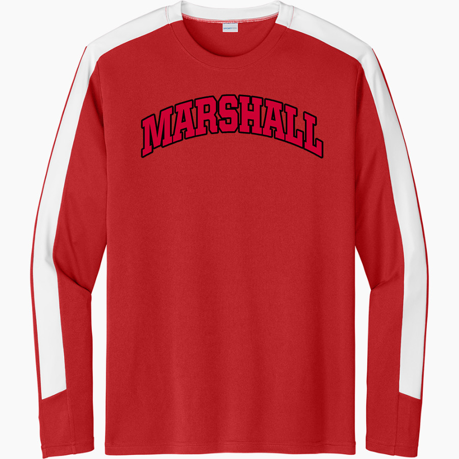 Marshall Mavericks <span class="pdp-name-mascot">Marshall Mavericks</span> Sport-Tek Men's Competitor United Long-Sleeve Crew
