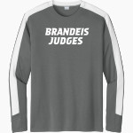 Brandeis Judges Online Store <span class="pdp-name-mascot">Brandeis Judges</span> Sport-Tek Men's Competitor United Long-Sleeve Crew Front Thumbnail
