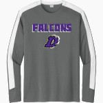 DARLINGTON HIGH SCHOOL FALCONS Sport-Tek Men's Competitor United Long-Sleeve Crew Front Thumbnail