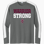 Trinity Warriors Sport-Tek Men's Competitor United Long-Sleeve Crew Front Thumbnail