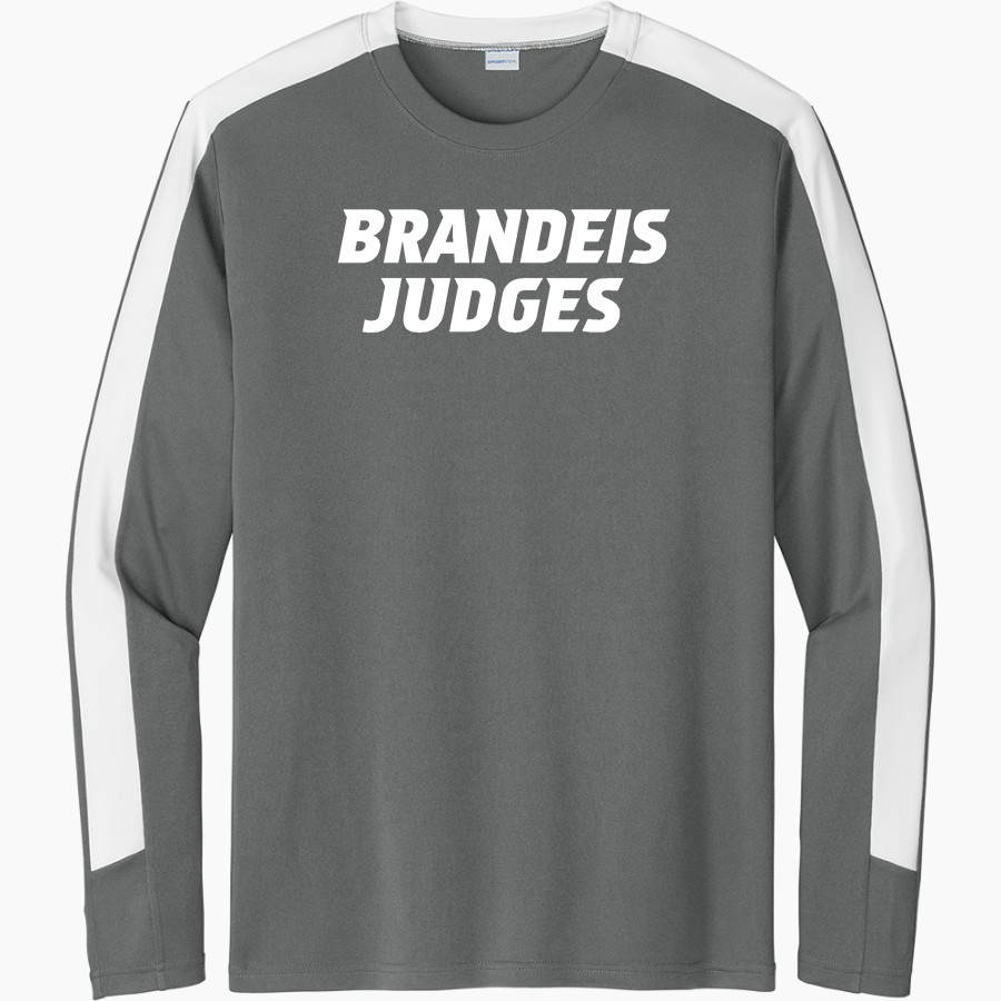 Brandeis Judges Online Store <span class="pdp-name-mascot">Brandeis Judges</span> Sport-Tek Men's Competitor United Long-Sleeve Crew