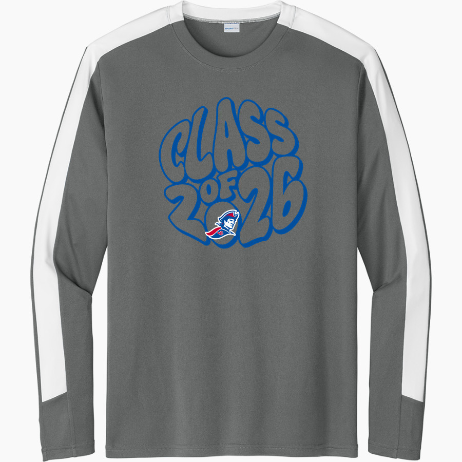 JAY COUNTY HIGH SCHOOL PATRIOTS Sport-Tek Men's Competitor United Long-Sleeve Crew