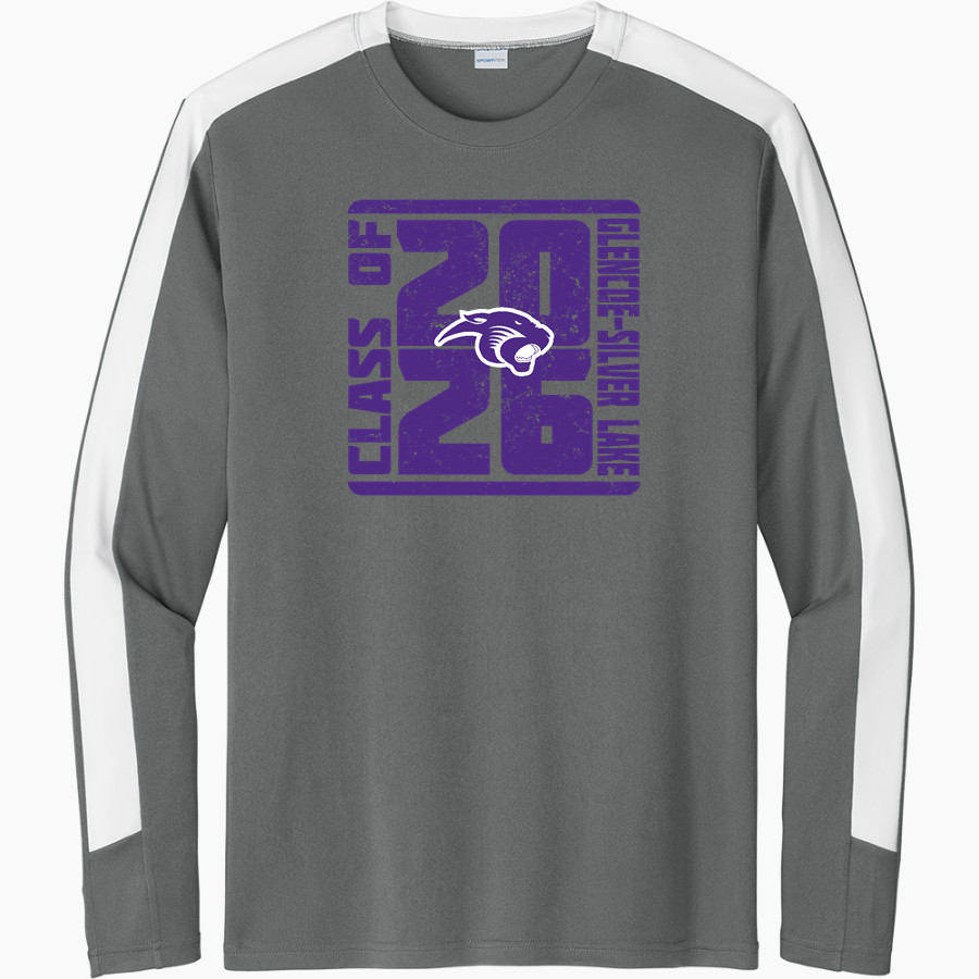 Glencoe-Silver Lake Panthers <span class="pdp-name-mascot">Glencoe Silver-Lake Panthers</span> Sport-Tek Men's Competitor United Long-Sleeve Crew
