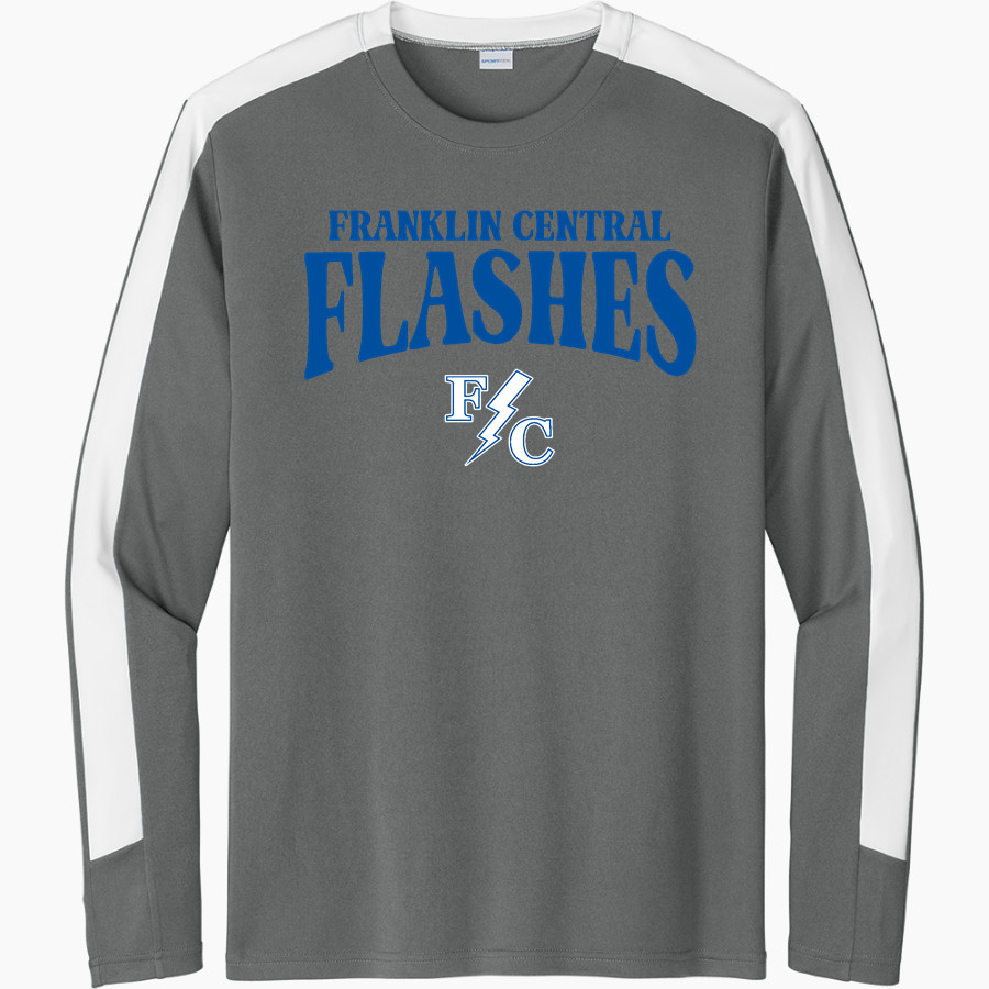 Franklin Central Flashes <span class="pdp-name-mascot">Franklin Central Flashes</span> Sport-Tek Men's Competitor United Long-Sleeve Crew