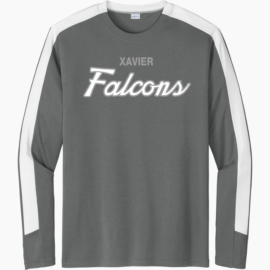 Xavier Falcons Sport-Tek Men's Competitor United Long-Sleeve Crew