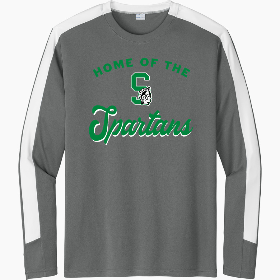 WEST MONONA HIGH SCHOOL SPARTANS Sport-Tek Men's Competitor United Long-Sleeve Crew
