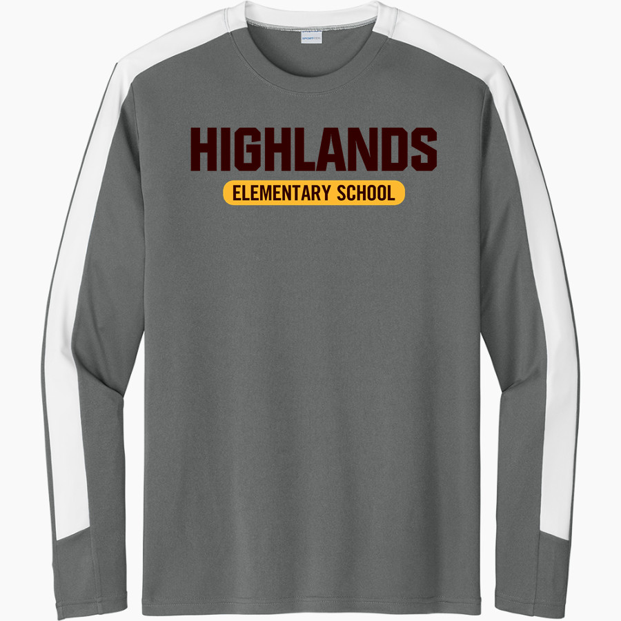Highlands Owls Sport-Tek Men's Competitor United Long-Sleeve Crew