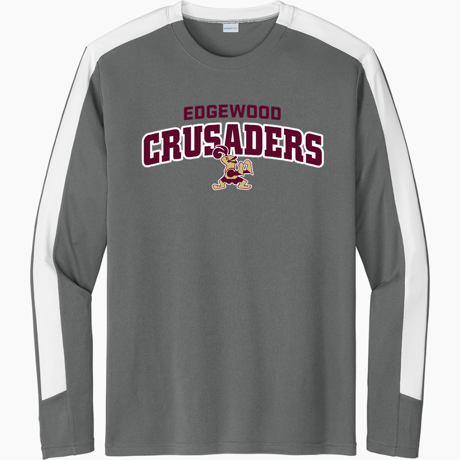 EDGEWOOD CRUSADERS The Official Online Store Sport-Tek Men's Competitor United Long-Sleeve Crew