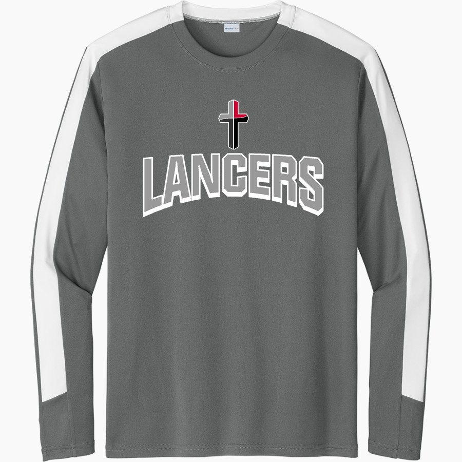 Manitowoc Lutheran Lancers <span class="pdp-name-mascot">Manitowoc Lutheran High School Lancers</span> Sport-Tek Men's Competitor United Long-Sleeve Crew