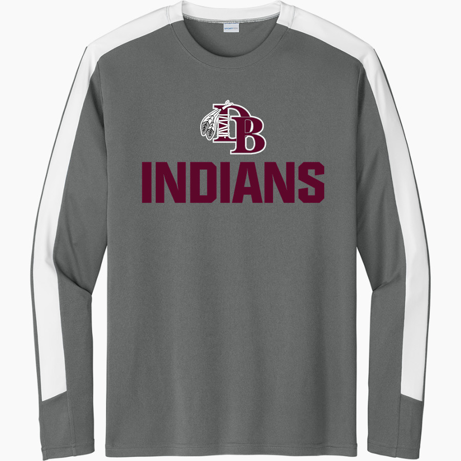 DOBYNS-BENNETT HIGH SCHOOL INDIANS <span class="pdp-name-mascot">DOBYNS - BENNETT INDIANS</span> Sport-Tek Men's Competitor United Long-Sleeve Crew