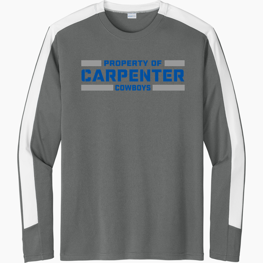 Carpenter Cowboys <span class="pdp-name-mascot">Carpenter Cowboys</span> Sport-Tek Men's Competitor United Long-Sleeve Crew