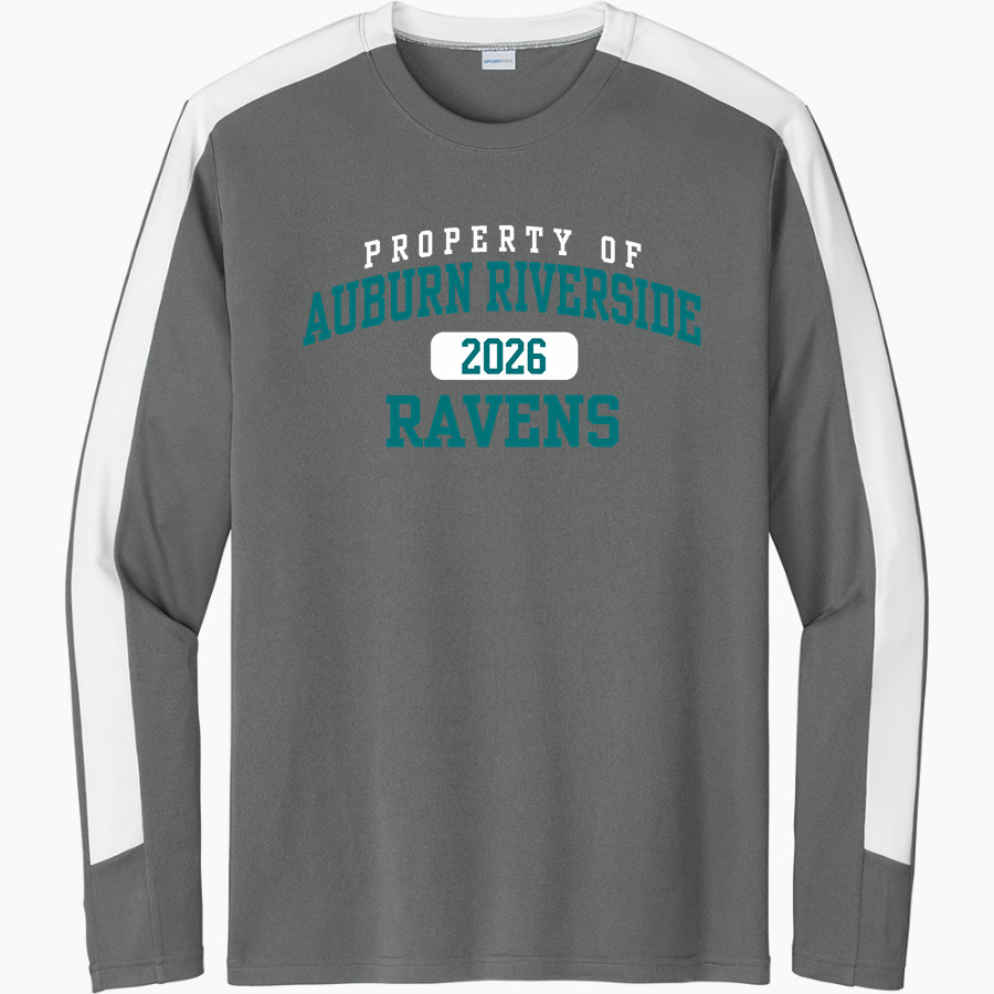 AUBURN RIVERSIDE HIGH SCHOOL RAVENS <span class="pdp-name-mascot">AUBURN RIVERSIDE RAVENS</span> Sport-Tek Men's Competitor United Long-Sleeve Crew