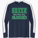 Notre Dame College Prep The Official Online Store <span class="pdp-name-mascot">Notre Dame Dons</span> Sport-Tek Men's Competitor United Long-Sleeve Crew Front Thumbnail