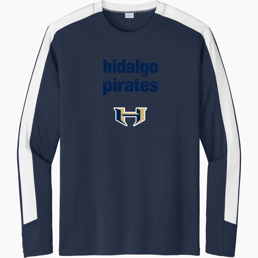 HIDALGO EARLY COLLEGE HIGH SCHOOL PIRATES <span class="pdp-name-mascot">HIDALGO EARLY COLLEGE PIRATES</span> Sport-Tek Men's Competitor United Long-Sleeve Crew