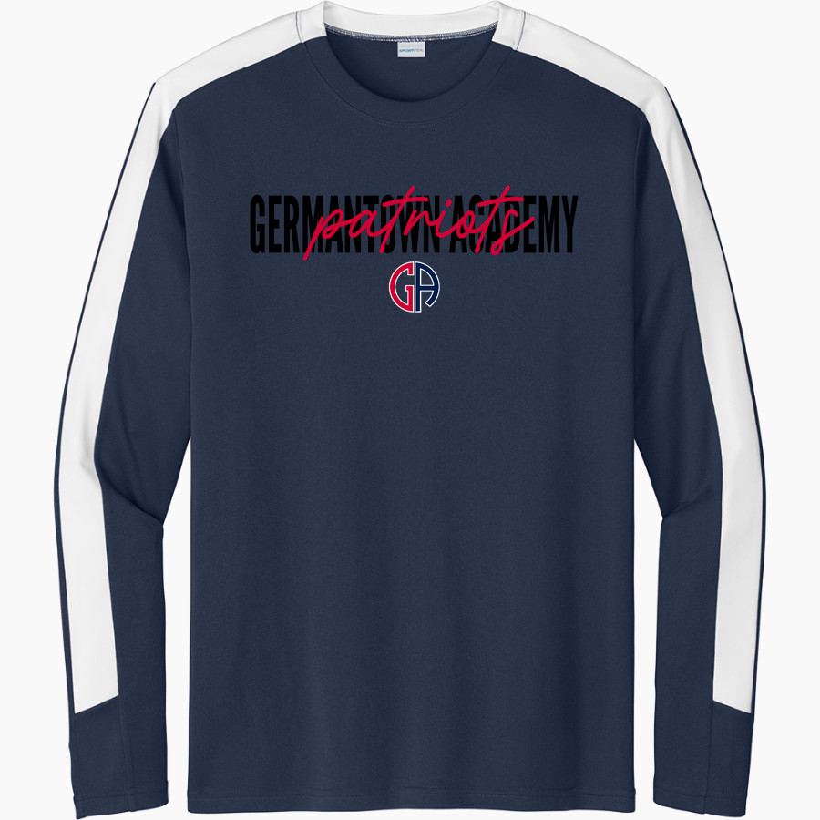 Germantown Academy Patriots <span class="pdp-name-mascot">Germantown Academy Patriots</span> Sport-Tek Men's Competitor United Long-Sleeve Crew