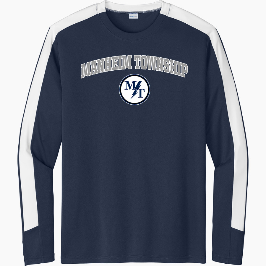 MANHEIM TOWNSHIP HIGH SCHOOL BLUE STREAKS <span class="pdp-name-mascot">MANHEIM TOWNSHIP BLUE STREAKS</span> Sport-Tek Men's Competitor United Long-Sleeve Crew