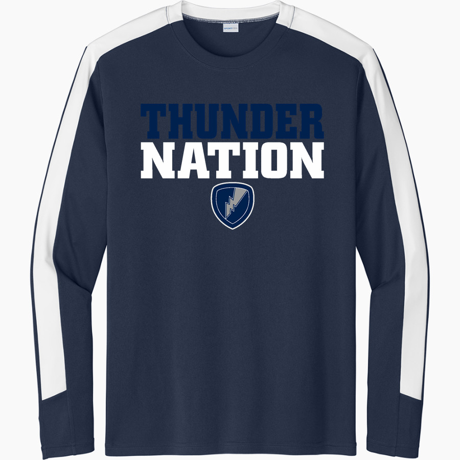 Manhattan Christian Thunder <span class="pdp-name-mascot">Manhattan Christian Thunder</span> Sport-Tek Men's Competitor United Long-Sleeve Crew