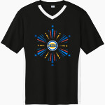 SOUTHEASTERN HIGH SCHOOL SUNS <span class="pdp-name-mascot">SOUTHEASTERN SUNS /LADY</span> Sport-Tek Men's Competitor United Short-Sleeve V-Neck Front Thumbnail
