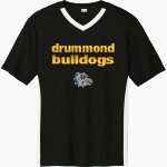 Drummond Bulldogs Sport-Tek Men's Competitor United Short-Sleeve V-Neck Front Thumbnail