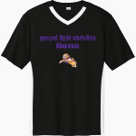 Gospel Light Christian Lions <span class="pdp-name-mascot">Gospel Light Christian School Lions</span> Sport-Tek Men's Competitor United Short-Sleeve V-Neck Front Thumbnail