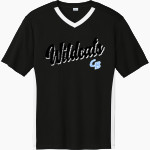 Cedar Bluffs Wildcats <span class="pdp-name-mascot">Cedar Bluffs Wildcats</span> Sport-Tek Men's Competitor United Short-Sleeve V-Neck Front Thumbnail