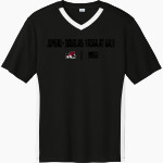 JUNEAU-DOUGLAS HIGH SCHOOL CRIMSON BEARS <span class="pdp-name-mascot">JUNEAU - DOUGLAS CRIMSON BEARS</span> Sport-Tek Men's Competitor United Short-Sleeve V-Neck Front Thumbnail