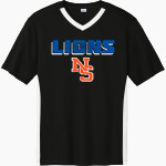 NEWTON SOUTH HIGH SCHOOL LIONS <span class="pdp-name-mascot">NEWTON SOUTH LIONS</span> Sport-Tek Men's Competitor United Short-Sleeve V-Neck Front Thumbnail