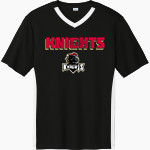 ALAH HIGH SCHOOL KNIGHTS <span class="pdp-name-mascot">ARTHUR KNIGHTS</span> Sport-Tek Men's Competitor United Short-Sleeve V-Neck Front Thumbnail