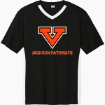 Jackson Pathways Vikings <span class="pdp-name-mascot">Jackson Pathways Vikings</span> Sport-Tek Men's Competitor United Short-Sleeve V-Neck Front Thumbnail