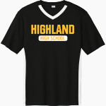 HIGHLAND HIGH SCHOOL HUSKIES Sport-Tek Men's Competitor United Short-Sleeve V-Neck Front Thumbnail
