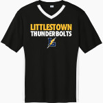 LITTLESTOWN HIGH SCHOOL THUNDERBOLTS <span class="pdp-name-mascot">LITTLESTOWN THUNDERBOLTS</span> Sport-Tek Men's Competitor United Short-Sleeve V-Neck Front Thumbnail