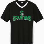 WEST MONONA HIGH SCHOOL SPARTANS <span class="pdp-name-mascot">WEST MONONA SPARTANS</span> Sport-Tek Men's Competitor United Short-Sleeve V-Neck Front Thumbnail
