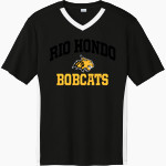 RIO HONDO HIGH SCHOOL BOBCATS <span class="pdp-name-mascot">RIO HONDO BOBCATS</span> Sport-Tek Men's Competitor United Short-Sleeve V-Neck Front Thumbnail