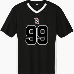 Grace College Lancers <span class="pdp-name-mascot">Grace College Lancers</span> Sport-Tek Men's Competitor United Short-Sleeve V-Neck Front Thumbnail