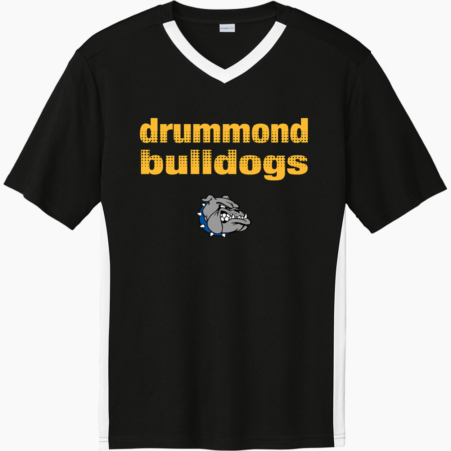 Drummond Bulldogs Sport-Tek Men's Competitor United Short-Sleeve V-Neck