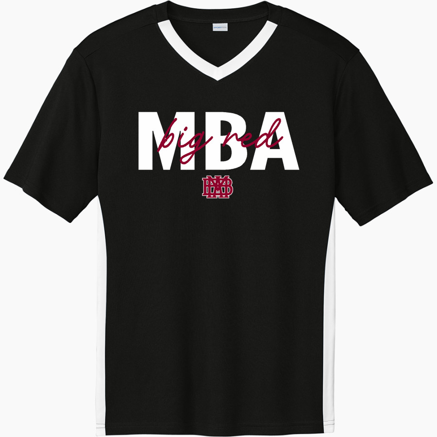 Montgomery Bell Academy Online Apparel Store <span class="pdp-name-mascot">Montgomery Bell Academy Big Red</span> Sport-Tek Men's Competitor United Short-Sleeve V-Neck