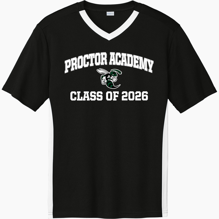 PROCTOR ACADEMY HORNETS <span class="pdp-name-mascot">PROCTOR ACADEMY HORNETS</span> Sport-Tek Men's Competitor United Short-Sleeve V-Neck