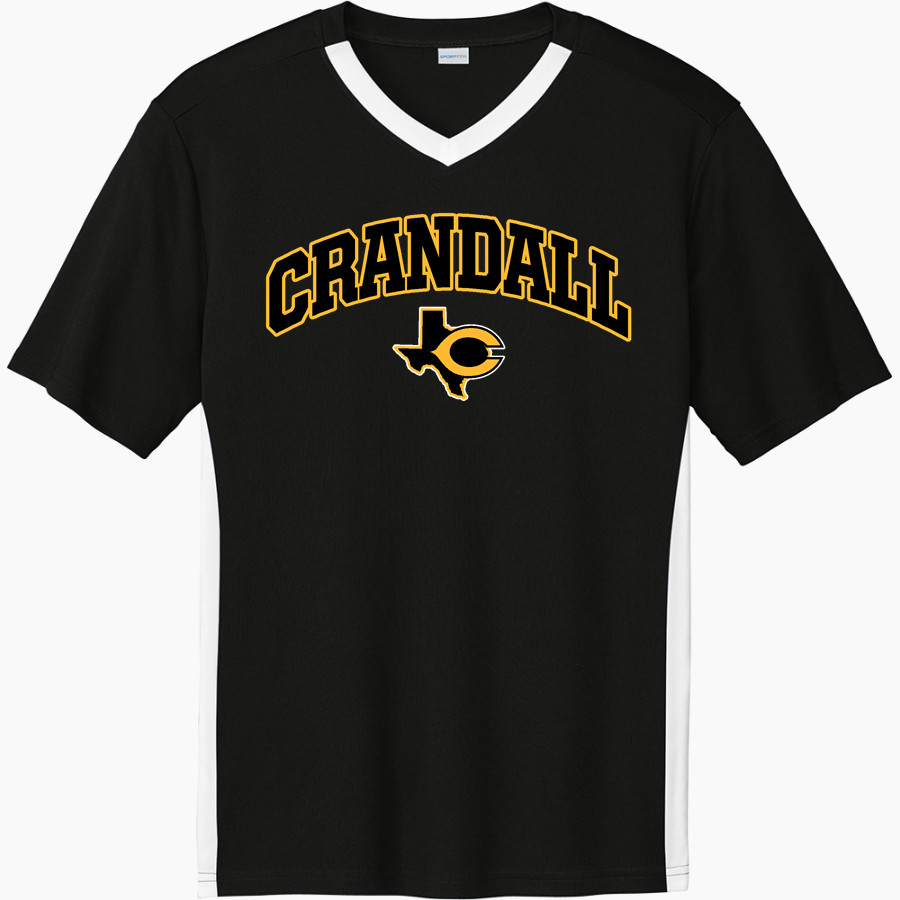 CRANDALL HIGH SCHOOL PIRATES Sport-Tek Men's Competitor United Short-Sleeve V-Neck