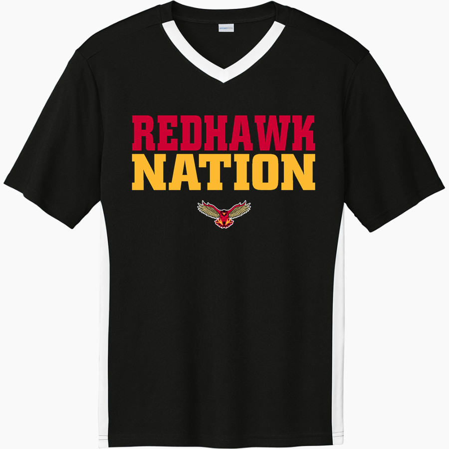 SENECA HIGH SCHOOL REDHAWKS <span class="pdp-name-mascot">SENECA REDHAWKS</span> Sport-Tek Men's Competitor United Short-Sleeve V-Neck