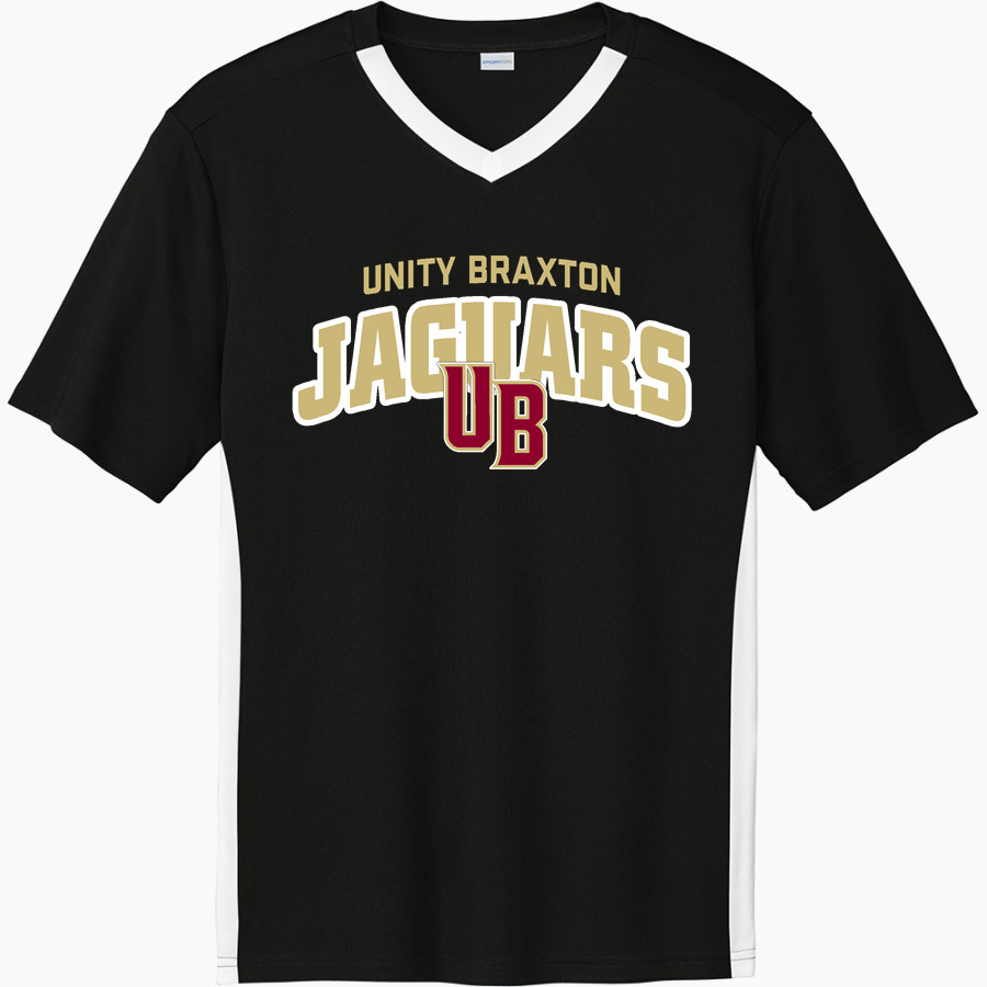 Unity Braxton Jaguars Sport-Tek Men's Competitor United Short-Sleeve V-Neck