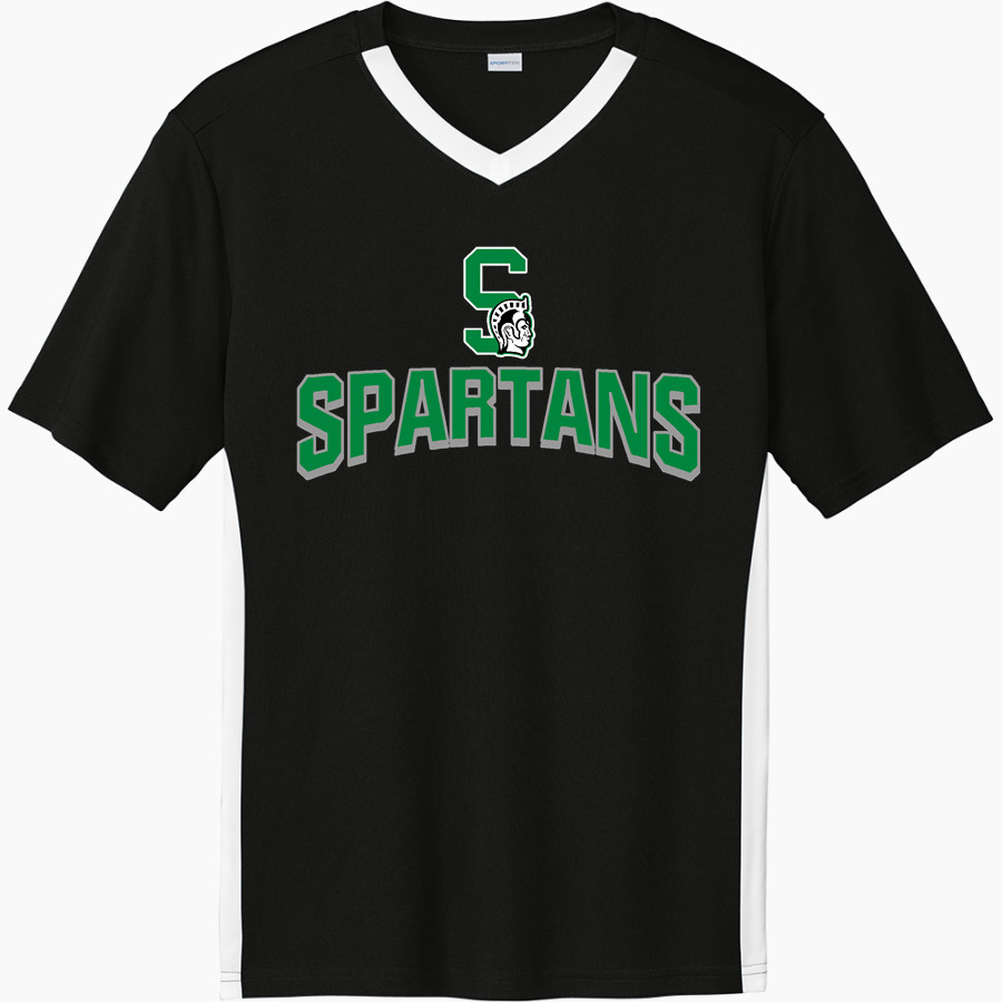 WEST MONONA HIGH SCHOOL SPARTANS <span class="pdp-name-mascot">WEST MONONA SPARTANS</span> Sport-Tek Men's Competitor United Short-Sleeve V-Neck