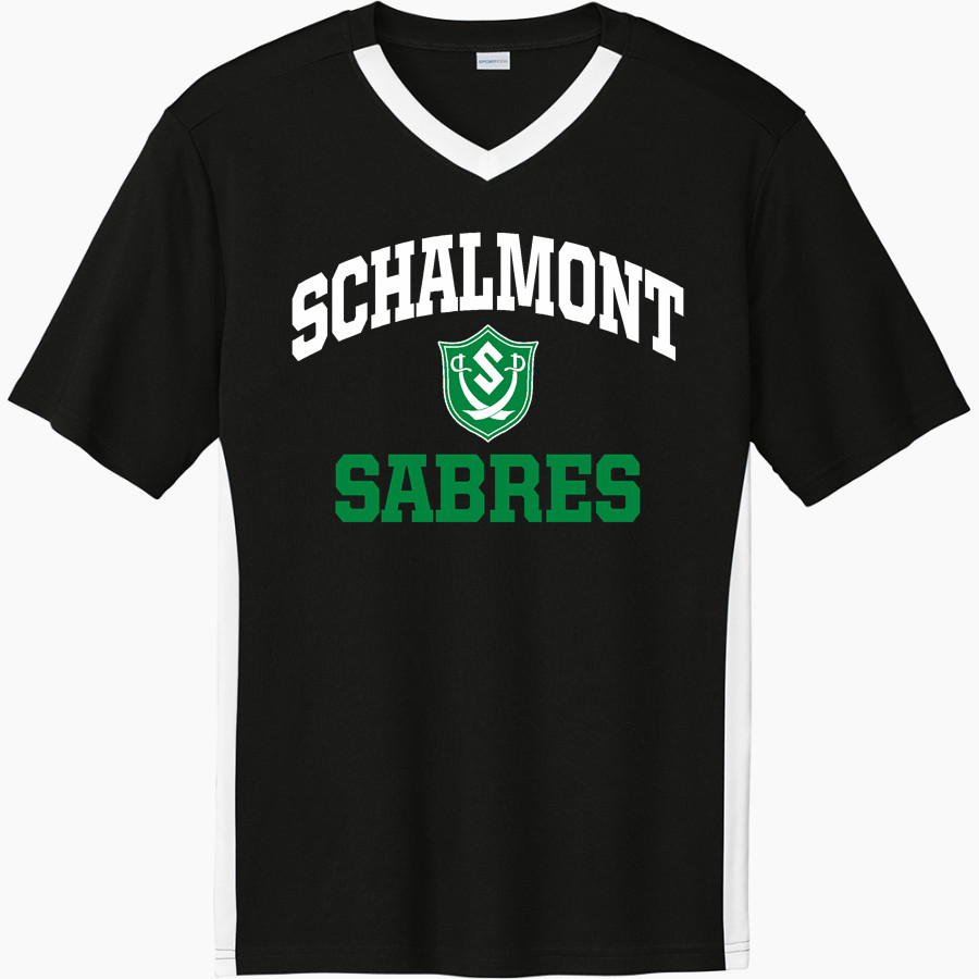 Schalmont Sabres Sport-Tek Men's Competitor United Short-Sleeve V-Neck