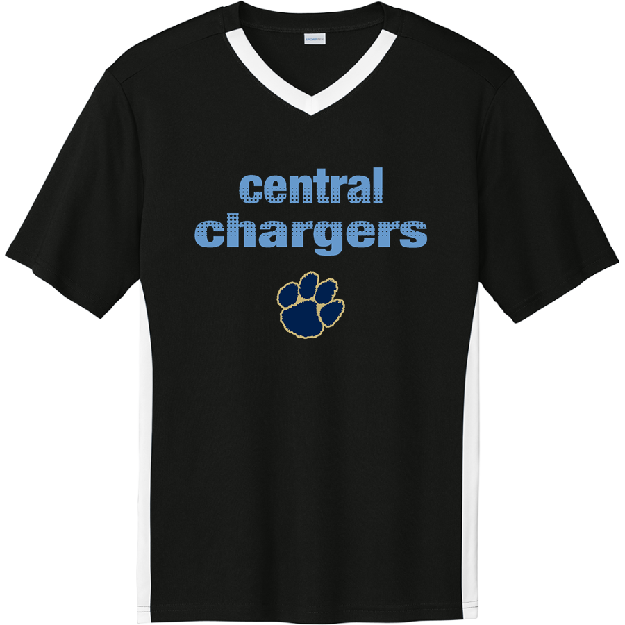 Central Chargers <span class="pdp-name-mascot">Central Chargers</span> Sport-Tek Men's Competitor United Short-Sleeve V-Neck