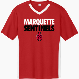 Sport-Tek Men's Competitor United Short-Sleeve V-Neck