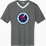 Kairos Public Schools Patriots <span class="pdp-name-mascot">Kairos Public Schools Patriots</span> Sport-Tek Men's Competitor United Short-Sleeve V-Neck Front Thumbnail